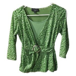 Elementz Y2K Green Top